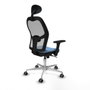 Piqueras y Crespo Chaise de Bureau Jorquera 3D086G1 Bleu ciel