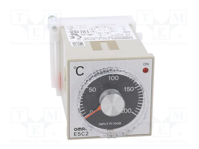 OMRON E5C2 Régulateur de température Pt100 0÷200°C 200...240V AC OMRON E5C2 Régulateur de température Pt100 0÷200°C 200...240V AC
