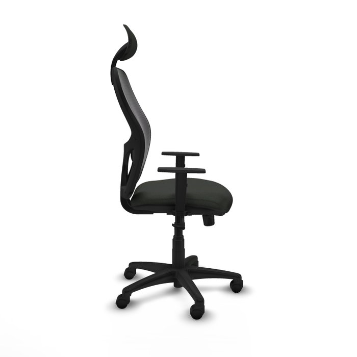 Piqueras Y Crespo Silla Alocén, Chaise de Bureau Synchrone Noire avec Appui-tête et Lombaire 1D Piqueras Y Crespo Silla Alocén, Chaise de Bureau Synchrone Noire avec Appui-tête et Lombaire 1D