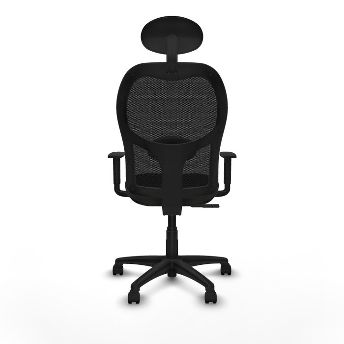 Piqueras Y Crespo Silla Alocén, Chaise de Bureau Synchrone Noire avec Appui-tête et Lombaire 1D Piqueras Y Crespo Silla Alocén, Chaise de Bureau Synchrone Noire avec Appui-tête et Lombaire 1D