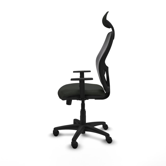 Piqueras Y Crespo Silla Alocén, Chaise de Bureau Synchrone Noire avec Appui-tête et Lombaire 1D Piqueras Y Crespo Silla Alocén, Chaise de Bureau Synchrone Noire avec Appui-tête et Lombaire 1D