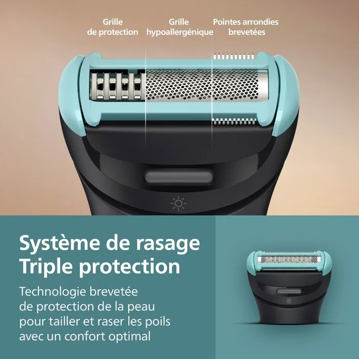 Philips Series 7000 BG7475/14 Tondeuse corps et zones intimes Noir Intense