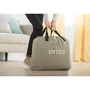 Intex - Matelas gonflable 2 personnes 150 x 200 x 42 cm, confort Dura-Beam Plus, housse floquée, pompe interne intégrée, intérieur