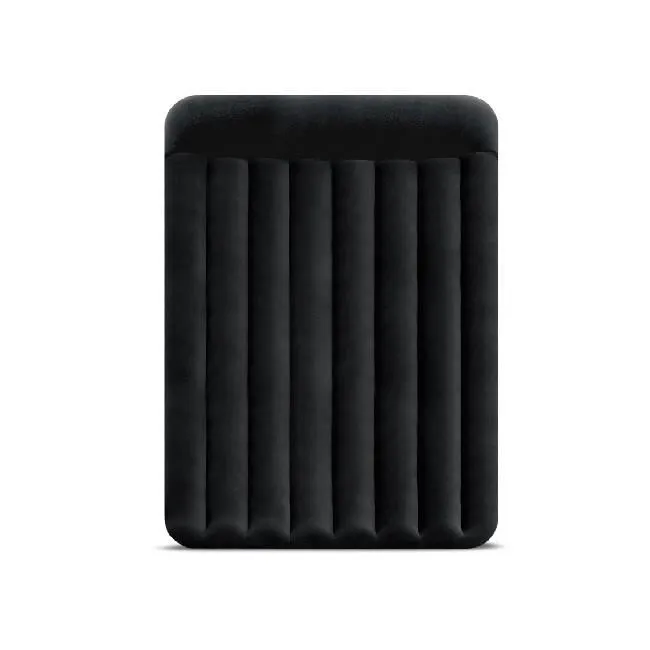 Intex - Matelas gonflable 2 personnes 150 x 200 x 42 cm, confort Dura-Beam Plus, housse floquée, pompe interne intégrée, intérieur