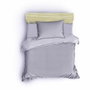 BigBuy Home Parure de couette Gris 3 Pièces (220 x 240 cm)