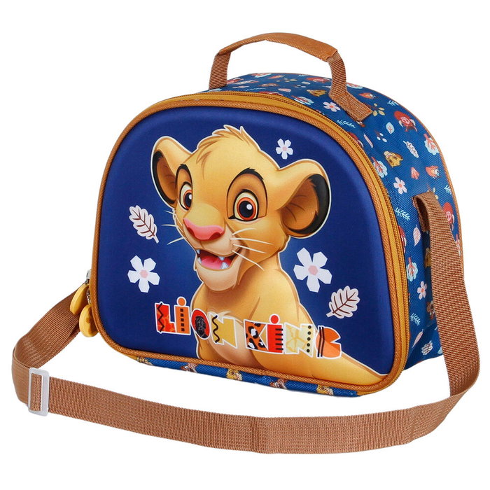 KaracterMania Bolsas Porte-Goûter Disney Le Roi Lion Little Face en 3D avec sangle réglable, compartiment unique, 25.5x10x20cm