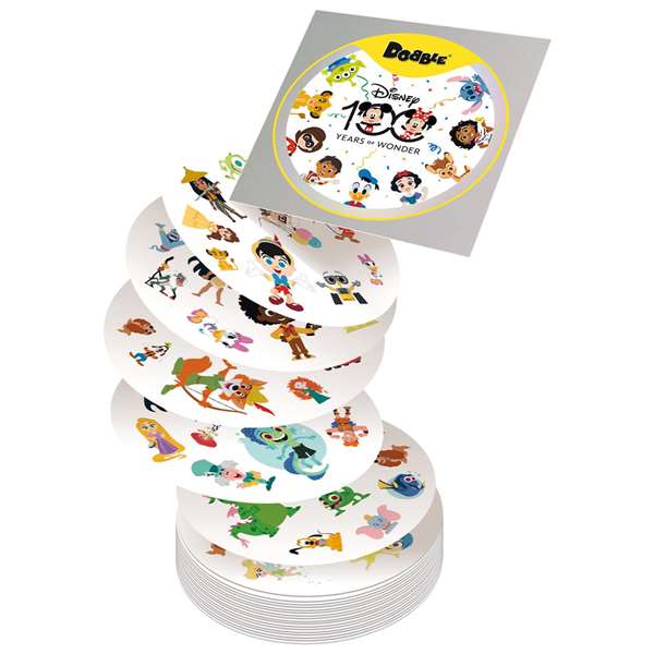 Asmodee Dobble Disney Edition - Jeu de cartes rapide en espagnol avec 90 cartes et 5 mini-jeux