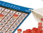 Cayro Loto-Tombola 48 Cartons en Bois - Jeu de Société en 6 Langues (Espagnol, Anglais, Français, Italien, Portugais, Allemand)