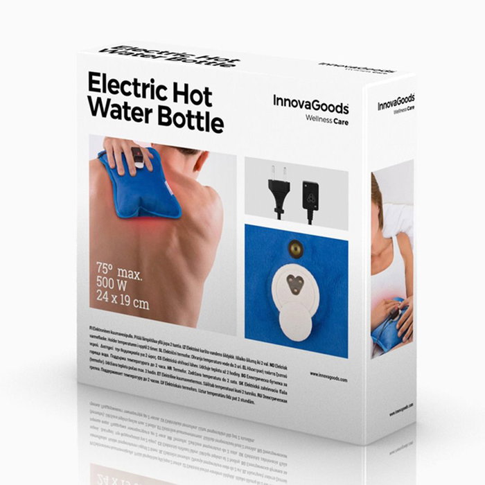 Innovagoods Bouillotte électrique 600W rechargeable USB V0100538 - Jusqu'à 2h de chaleur, 75°C max, 18x23x4 cm Innovagoods Bouillotte électrique 600W rechargeable USB V0100538 - Jusqu'à 2h de chaleur, 75°C max, 18x23x4 cm
