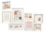 Giftdecor Set de 8 Porte-photos Mural Pastpardu Naturel Bois Eucalyptus 52.5x42.5x9.5 cm (Set de 4)