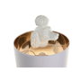 Home ESPRIT Lampe de bureau Chien Blanc et Doré