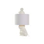 Home ESPRIT Lampe de bureau Chien Blanc et Doré