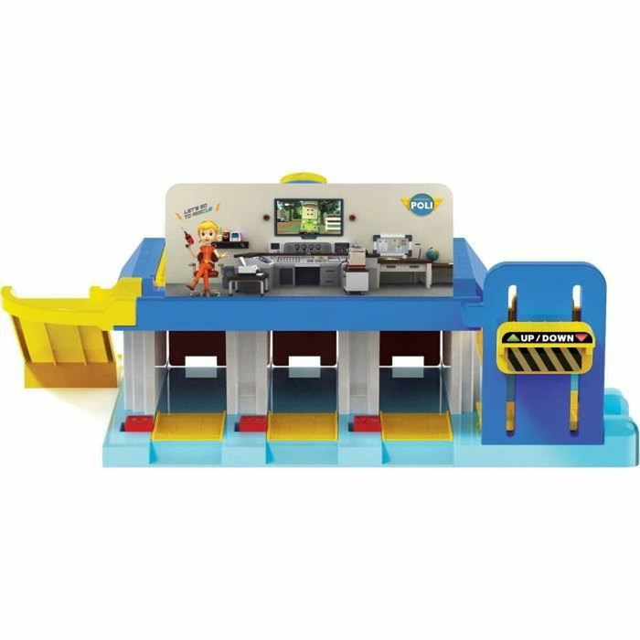 Silverlit Playset QG - Garage mini véhicules Robocar Poli avec 1 véhicule inclus