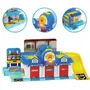 Silverlit Playset Quartier Général Robocar Poli - Garage avec ascenseur manuel, rampe et véhicule inclus - Jouet dès 3 ans