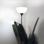 GSC Evolution Lampe de pied Serie Nawis 1760mm E27 avec liseuse E14 Noir