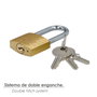 WOLFPACK LINEA PROFESIONAL Cadenas laiton anse longue 30 mm clés identiques n°2