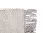 Giftdecor Tapis Artisanal Gris Clair 110x60cm Polyester-Coton (Set de 8)