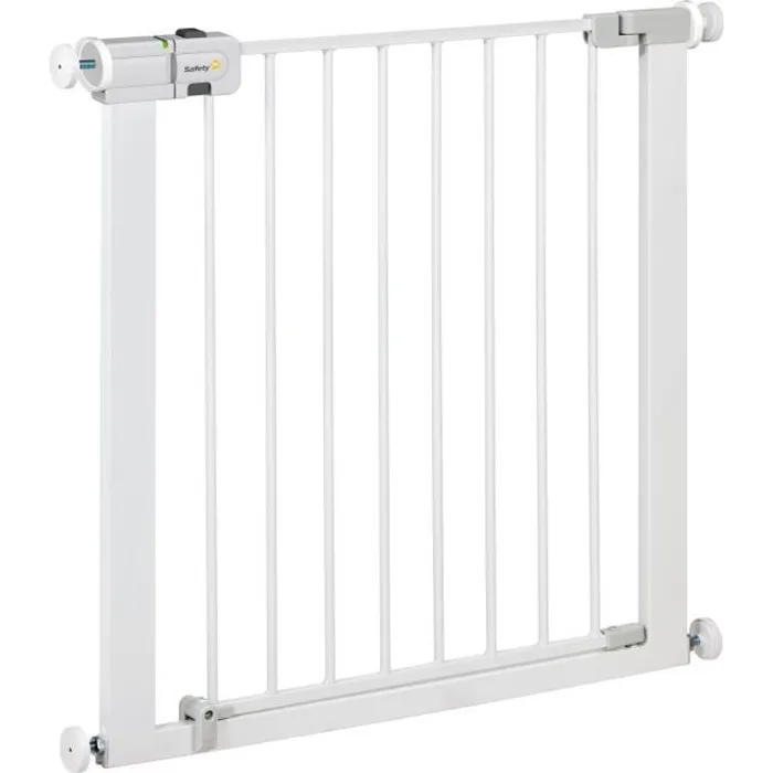 Safety 1st Barrière de sécurité enfant Easy Close - Technologie SecureTech - Double verrouillage - Installation par pression 4 points - Métal blanc réglable 73 à 80 cm Safety 1st Barrière de sécurité enfant Easy Close - Technologie SecureTech - Double verrouillage - Installation par pression 4 points - Métal blanc réglable 73 à 80 cm