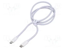 BASEUS Câble USB-C vers USB-C High Speed USB 2.0, 1m, blanc