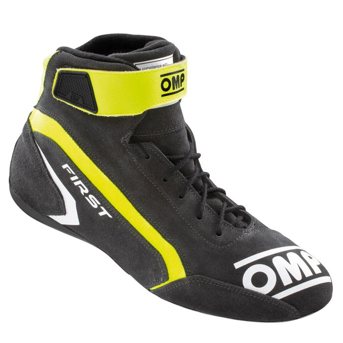 Omp First FIA 8856-2018 Gris / Jaune Fluo Taille 39