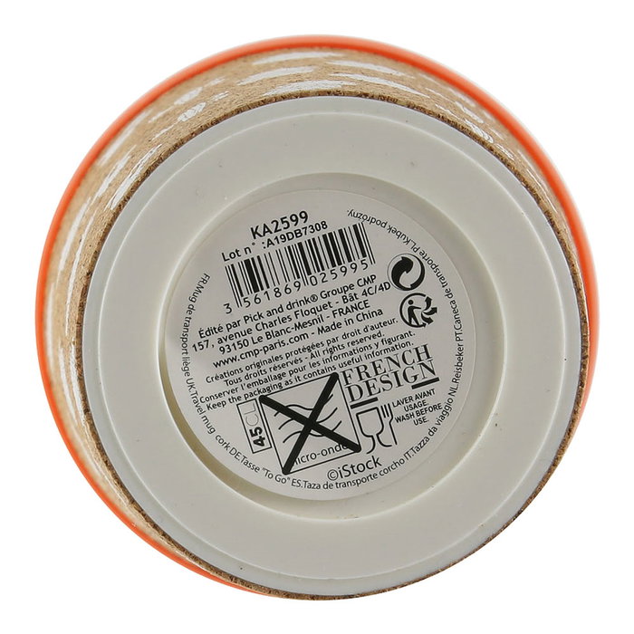 Pick and Drink Mug thermique en liège 450 ml