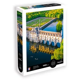 Sentosphere Puzzle Calypto 1000 Pièces - Château de Chenonceau en Touraine - Toucher Soyeux - À Partir de 9 Ans