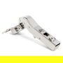 HERRAJES ALK Bisagra PUMA CLIP CAM Ø35mm Ouverture 105º Angle 45º Ala Inclinada Cierre Amortiguado Acero Níquel