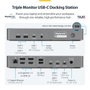 Startech DK30C2DPEPRUE Station d'accueil USB-C Triple 4K 60Hz 14 ports 140W DisplayLink 2.5GbE