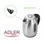 Adler AD 1223 Bouilloire Noir Acier inoxydable 2000 W 1,7 L