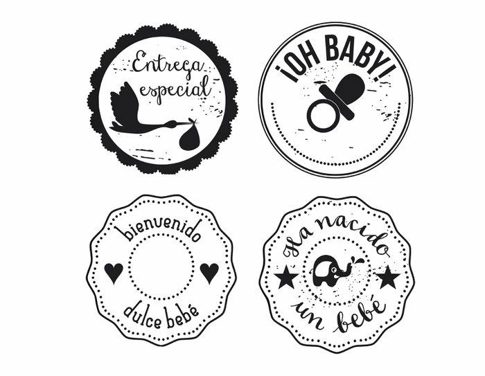 Innspiro Kit 4 Tampons Bois Naissance et Bienvenue Bébé avec Encre Bleu Océan Innspiro Kit 4 Tampons Bois Naissance et Bienvenue Bébé avec Encre Bleu Océan