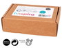 Innspiro Kit 4 Tampons Bois Naissance et Bienvenue Bébé avec Encre Bleu Océan