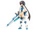 Frame Arms Girl figurine Plastic Model Kit Stylet Swimsuit Blue Impulse Color Ver. 16 cm