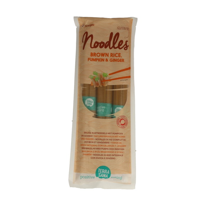 Terrasana Nouilles de Riz Bio Potiron et Gingembre 250g