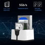 QOLTEC Station d'accueil USB 3.0 pour HDD et SSD, noir