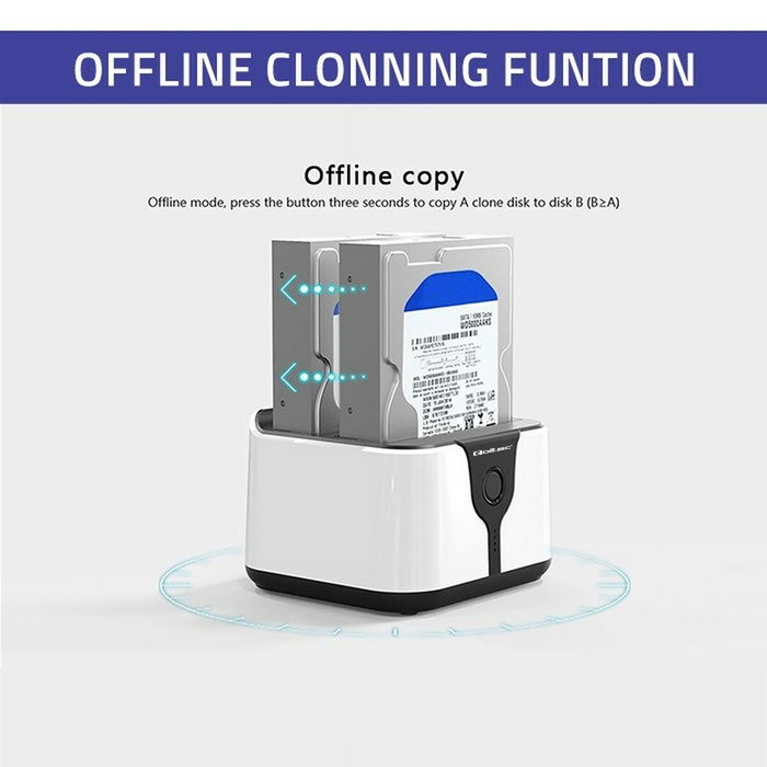 QOLTEC Station d'accueil USB 3.0 pour HDD et SSD, noir QOLTEC Station d'accueil USB 3.0 pour HDD et SSD, noir