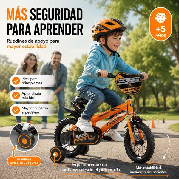 Toimsa Bicicleta 12" Speed Racing