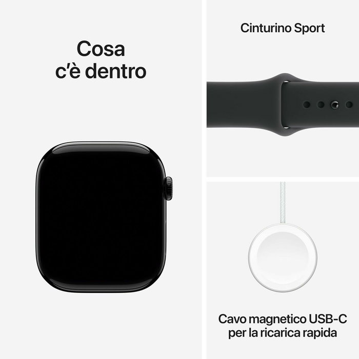Montre intelligente Apple MEUW4QL/A Noir 46 mm