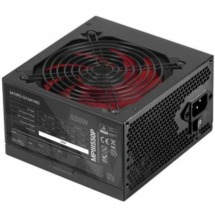 Bloc d’Alimentation Mars Gaming MPIII550P ATX 550 W Bloc d’Alimentation Mars Gaming MPIII550P ATX 550 W