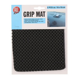 All Ride Pack de 2 tapis antidérapants 14 x 14 cm, Negro