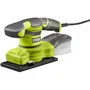 Ryobi Ponceuse vibrante 1/3 de feuille 200 W avec système d'aspiration, collecteur plastique et 3 abrasifs inclus