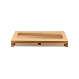Alessi SBRICIOLA Planche à découper pour pain en bois de bambú avec collecteur