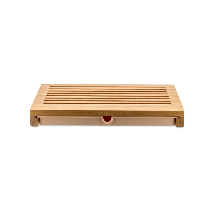 Alessi SBRICIOLA Planche à découper pour pain en bois de bambú avec collecteur Alessi SBRICIOLA Planche à découper pour pain en bois de bambú avec collecteur