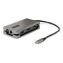 Startechcom Station d'accueil USB-C 3.2 Gen 2 avec HDMI, DisplayPort, Ethernet Gigabit, 4K 60Hz, 100W Power Delivery, Gris