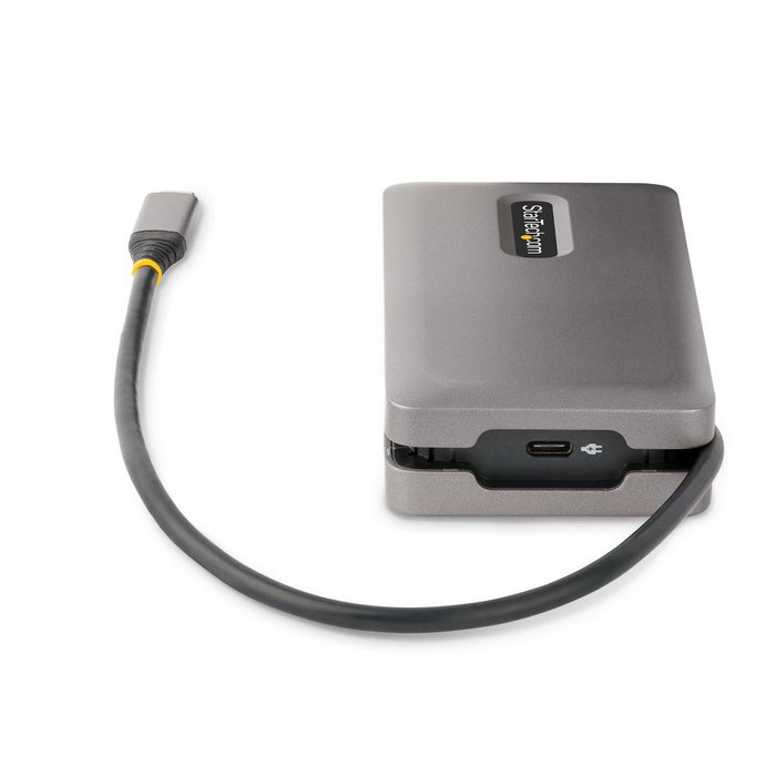 Startechcom Station d'accueil USB-C 3.2 Gen 2 avec HDMI, DisplayPort, Ethernet Gigabit, 4K 60Hz, 100W Power Delivery, Gris Startechcom Station d'accueil USB-C 3.2 Gen 2 avec HDMI, DisplayPort, Ethernet Gigabit, 4K 60Hz, 100W Power Delivery, Gris