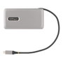 Startechcom Station d'accueil USB-C 3.2 Gen 2 avec HDMI, DisplayPort, Ethernet Gigabit, 4K 60Hz, 100W Power Delivery, Gris