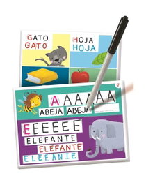 Clementoni Aprendo A Escribir 55596 - Jeu éducatif d'apprentissage de l'écriture en espagnol pour enfants à partir de 4 ans - Kit avec ardoises et stylo effaçable