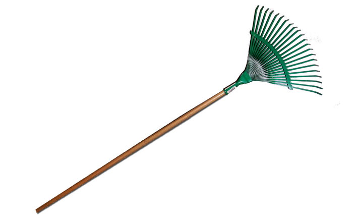 Pluvia Escoba Metálica Fija avec manche en bois et 21 dents - 110L Pluvia Escoba Metálica Fija avec manche en bois et 21 dents - 110L