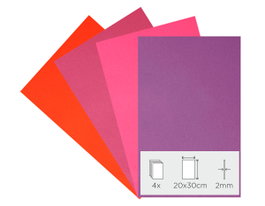 Innspiro Set de 4 feuilles en mousse EVA 20x30cm x 2mm
