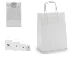 Pincello Sac en papier blanc mini 18 x 31 x 0 cm (Set de 150)