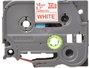 Brother Ruban de couleur TZE-242 rouge et blanc